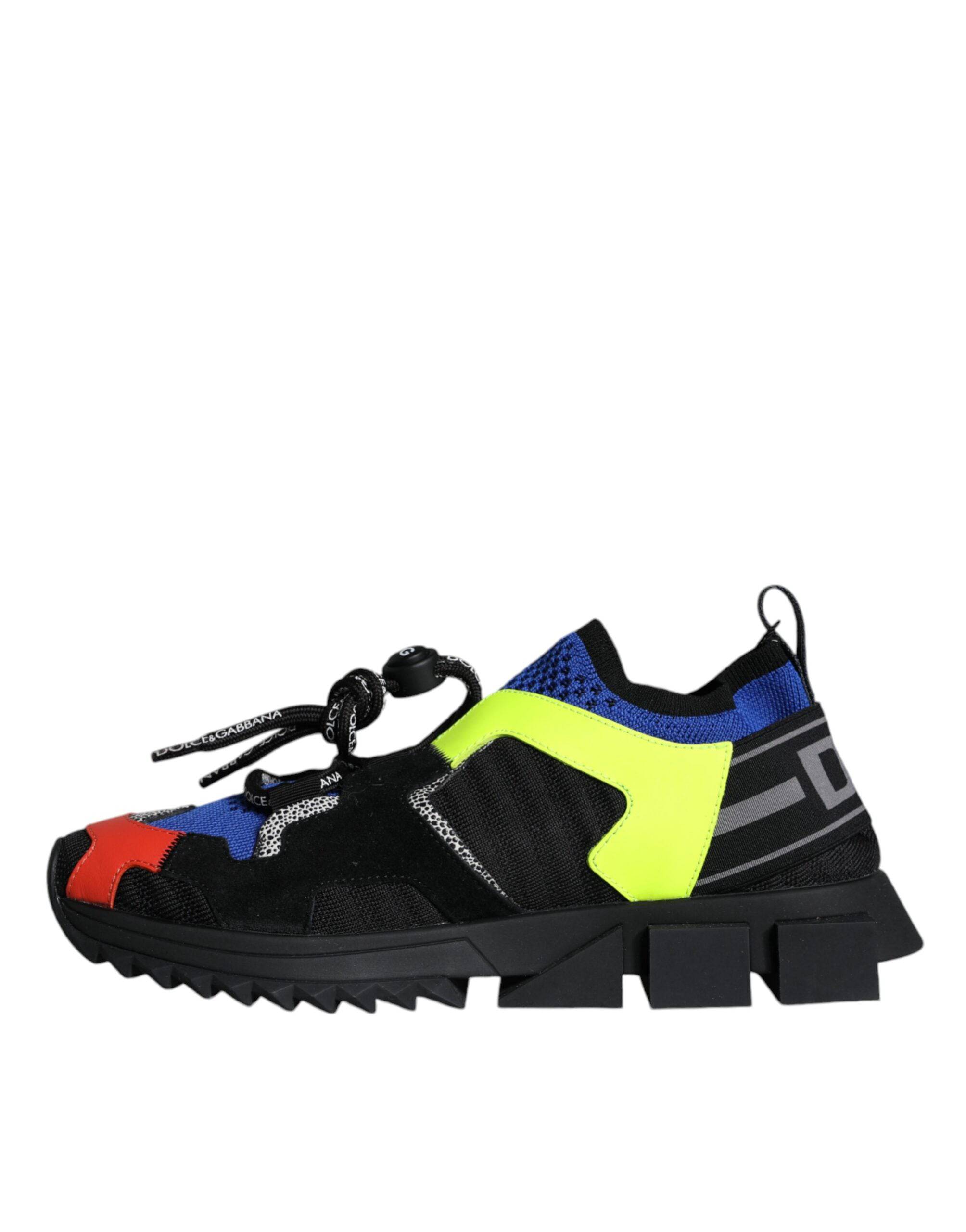 Dolce & Gabbana Multicolor Mesh Sorrento Trekking Sneakers Shoes - ACCEXO