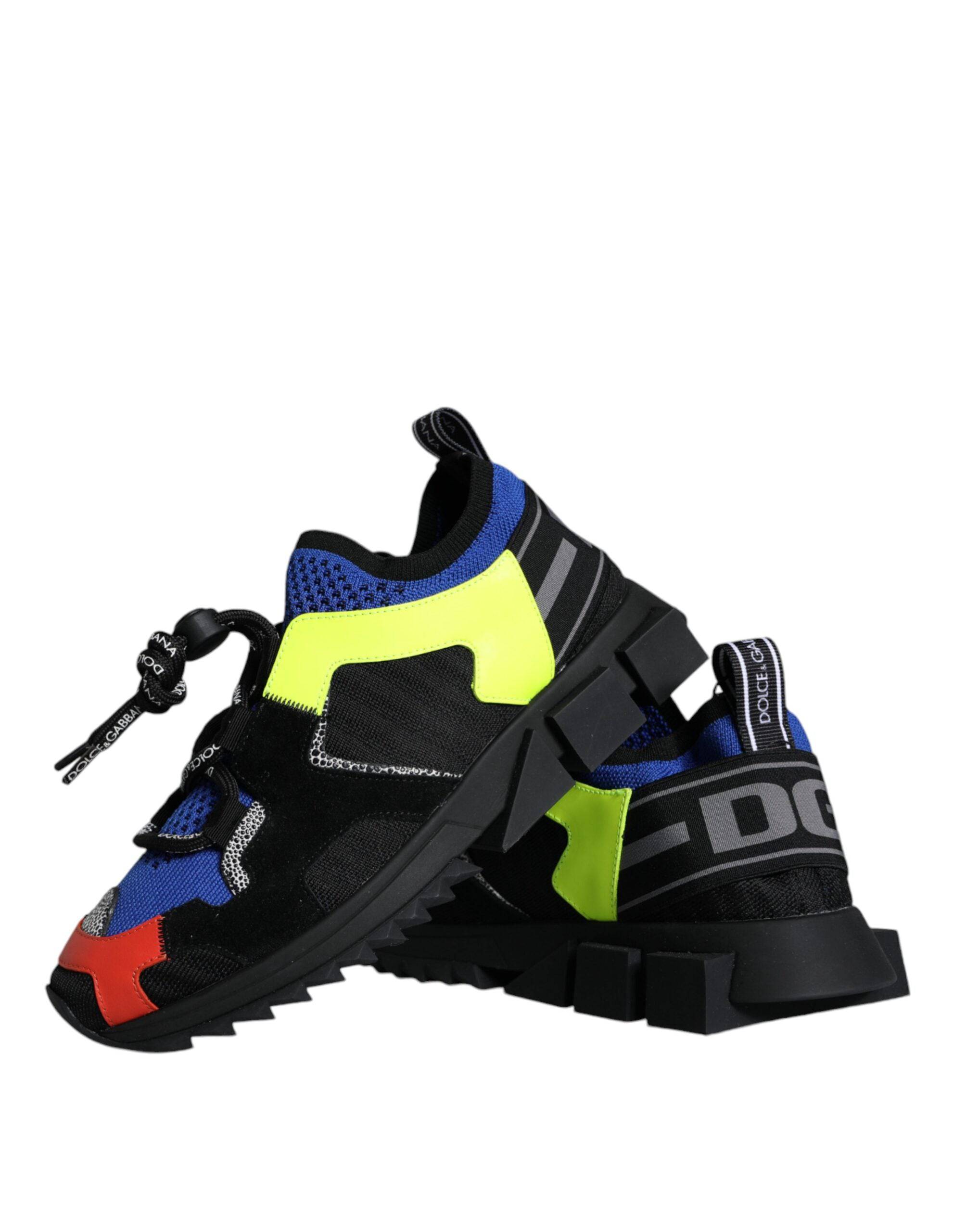 Dolce & Gabbana Multicolor Mesh Sorrento Trekking Sneakers Shoes - ACCEXO