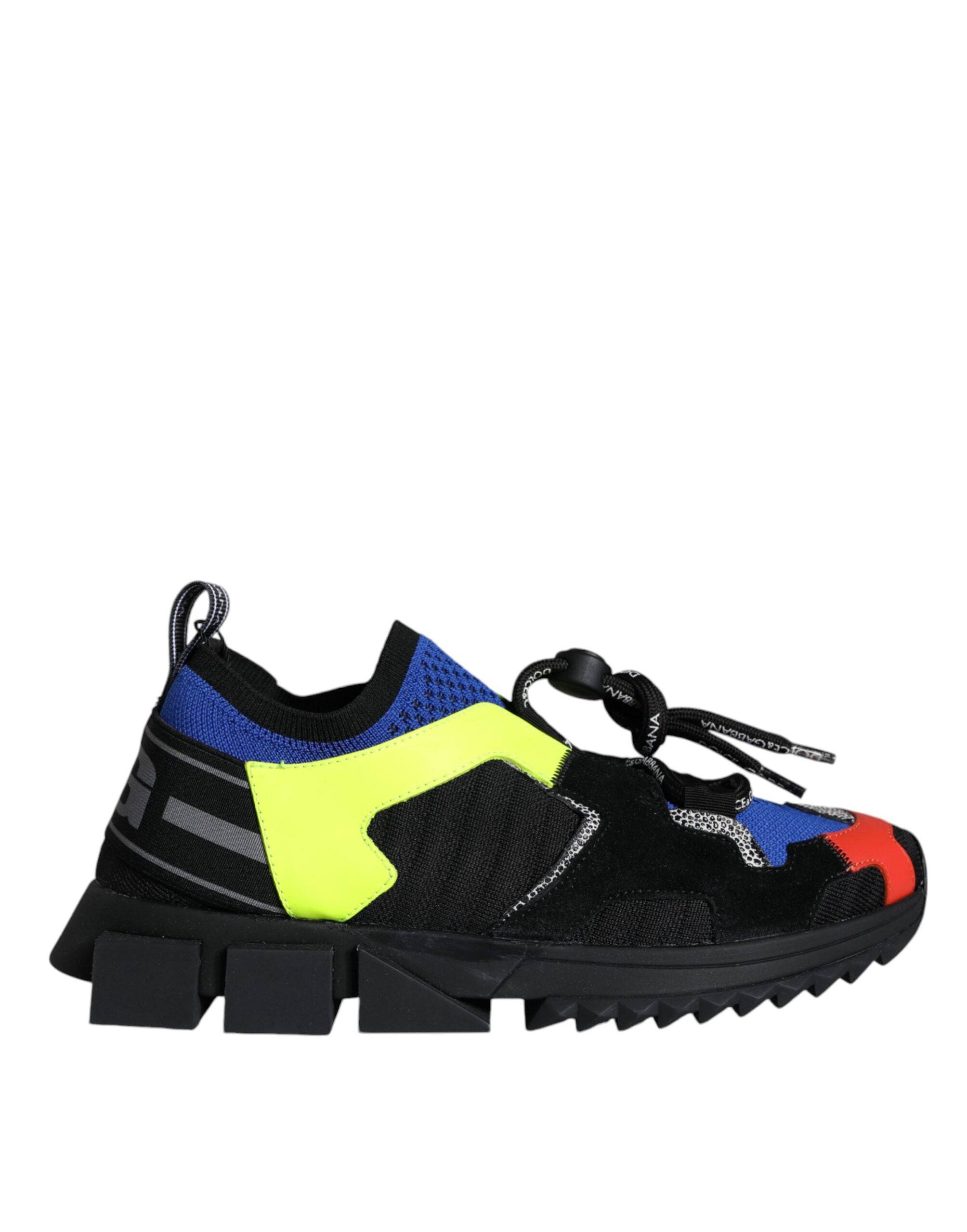 Dolce & Gabbana Multicolor Mesh Sorrento Trekking Sneakers Shoes - ACCEXO