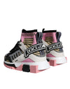 Dolce & Gabbana Multicolor Sorrento Socks Logo Sneakers Shoes