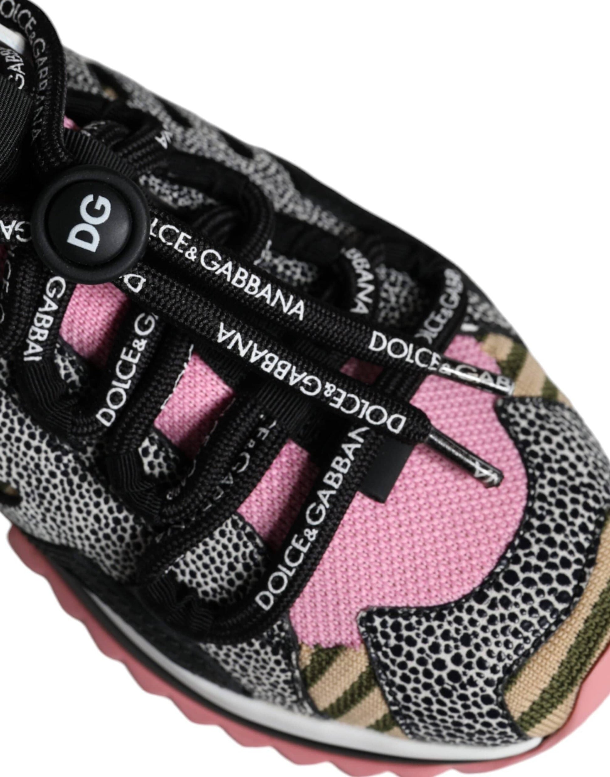 Dolce & Gabbana Multicolor Sorrento Socks Logo Sneakers Shoes - ACCEXO