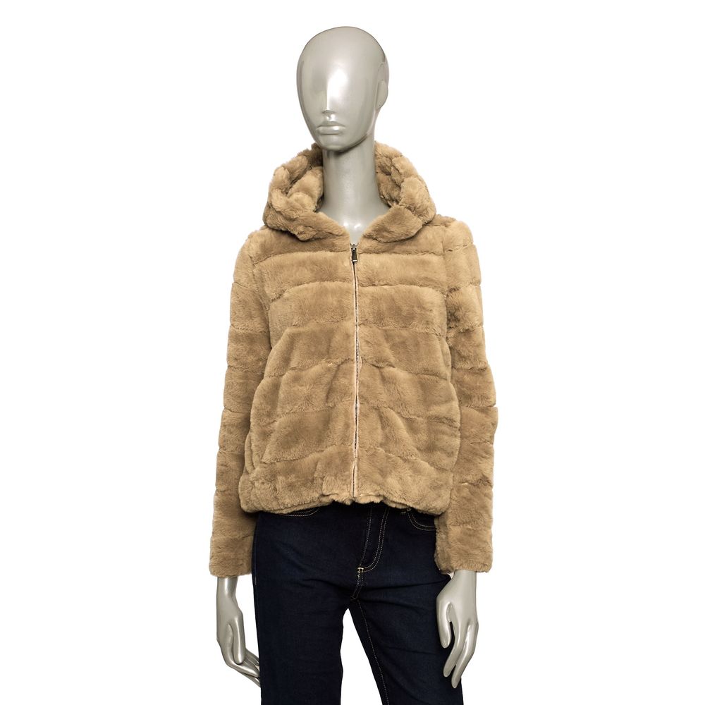 Baldinini Trend Beige Polyester Women Jacket - ACCEXO