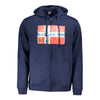 Norway 1963 Blue Cotton Men Hooded Sweater