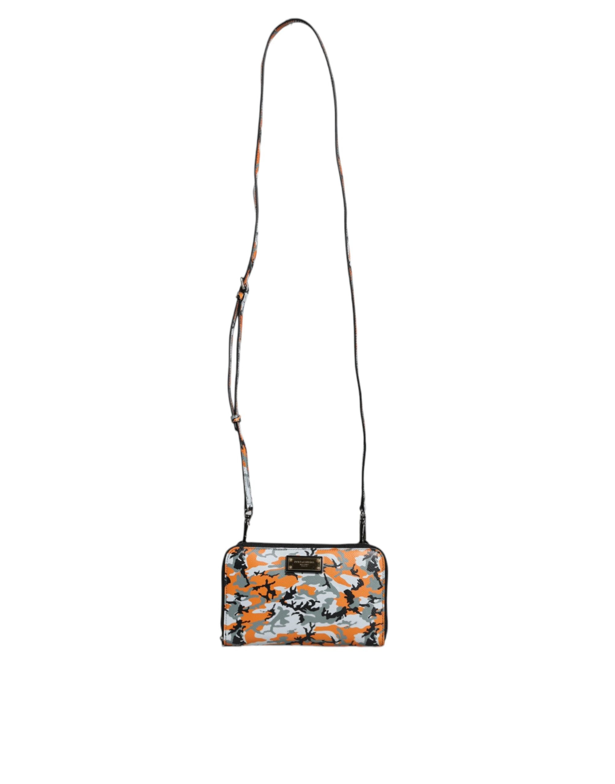 Dolce & Gabbana Multicolor Camouflage Leather Purse Cross Body Bag - ACCEXO