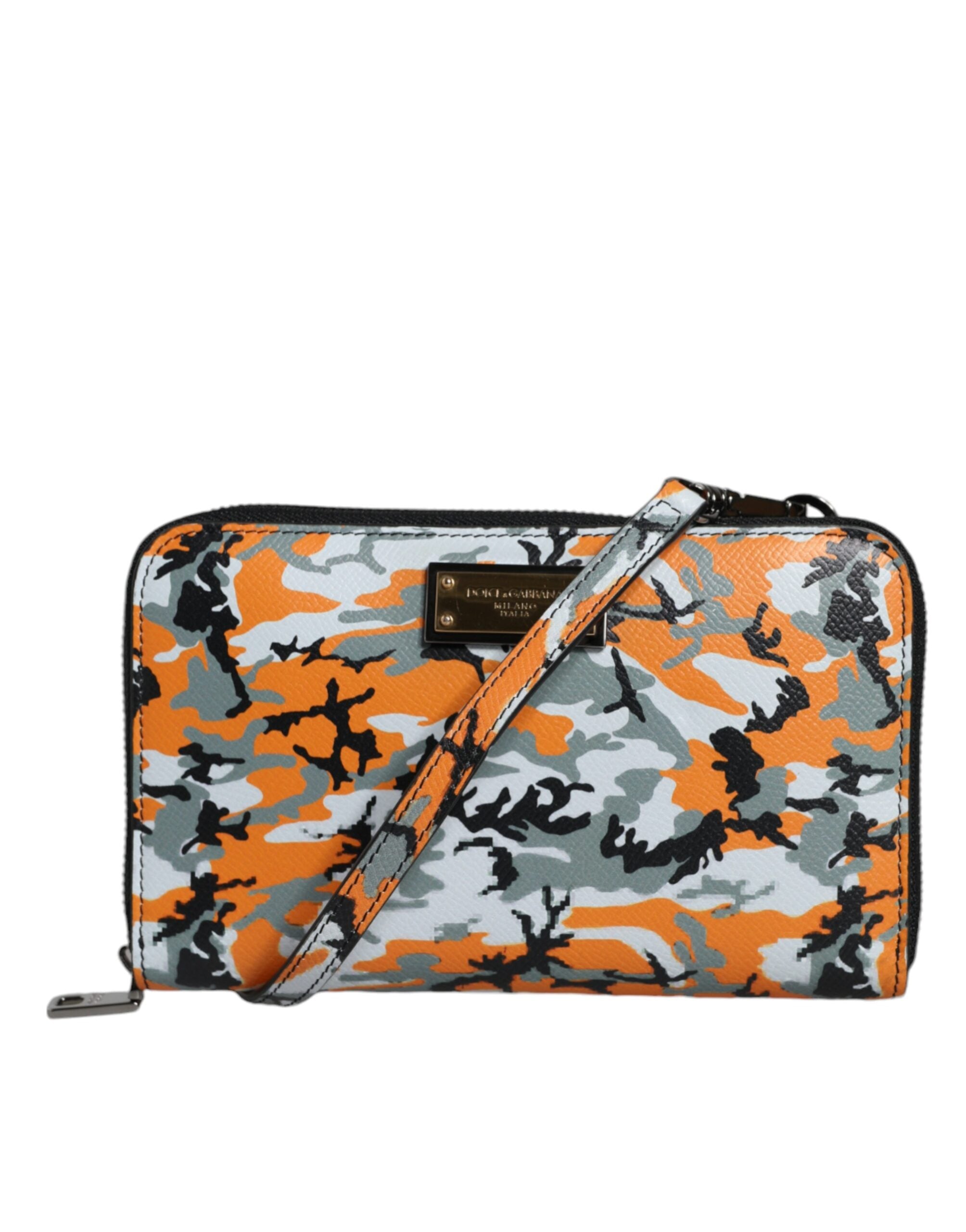 Dolce & Gabbana Multicolor Camouflage Leather Purse Cross Body Bag - ACCEXO