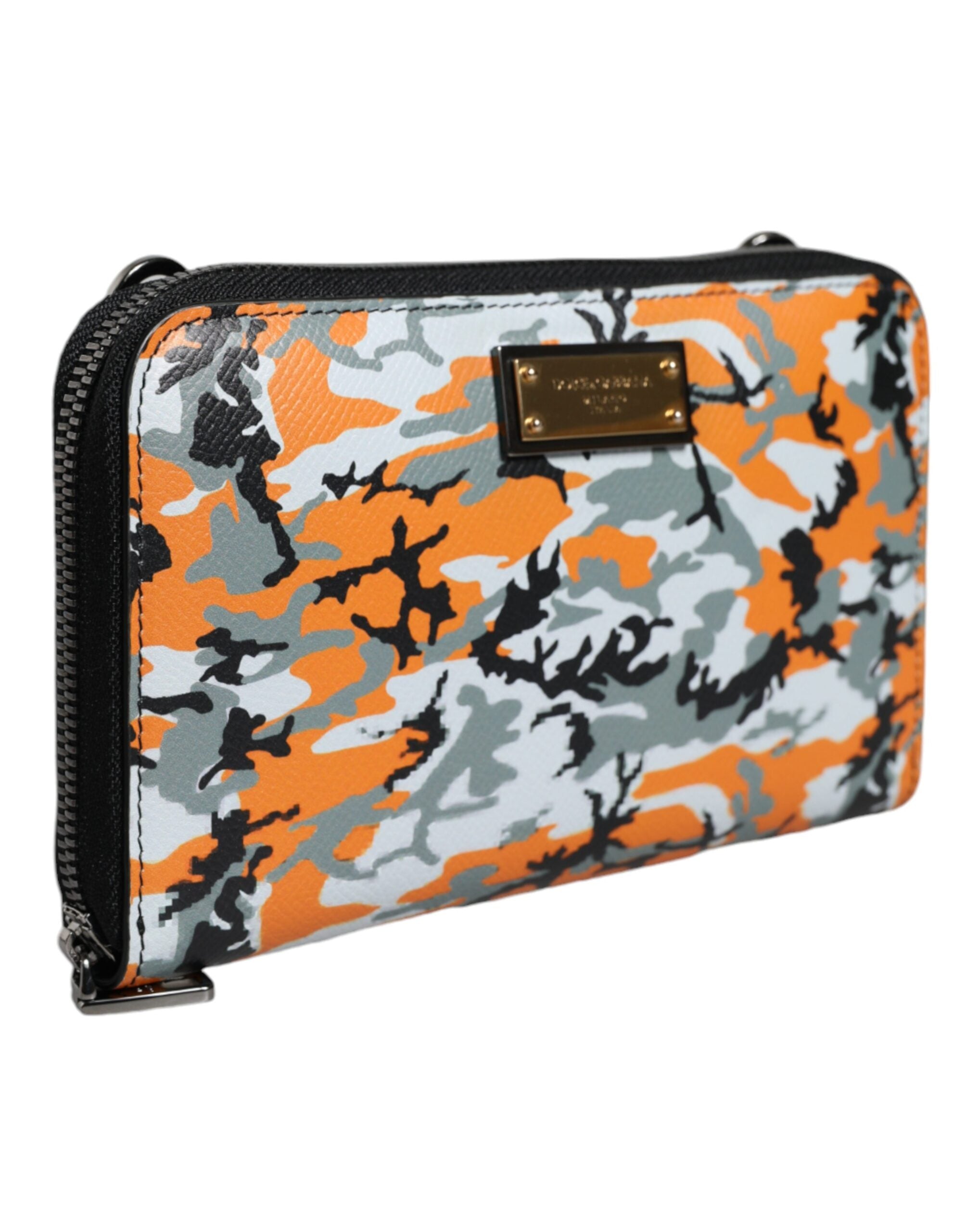 Dolce & Gabbana Multicolor Camouflage Leather Purse Cross Body Bag - ACCEXO