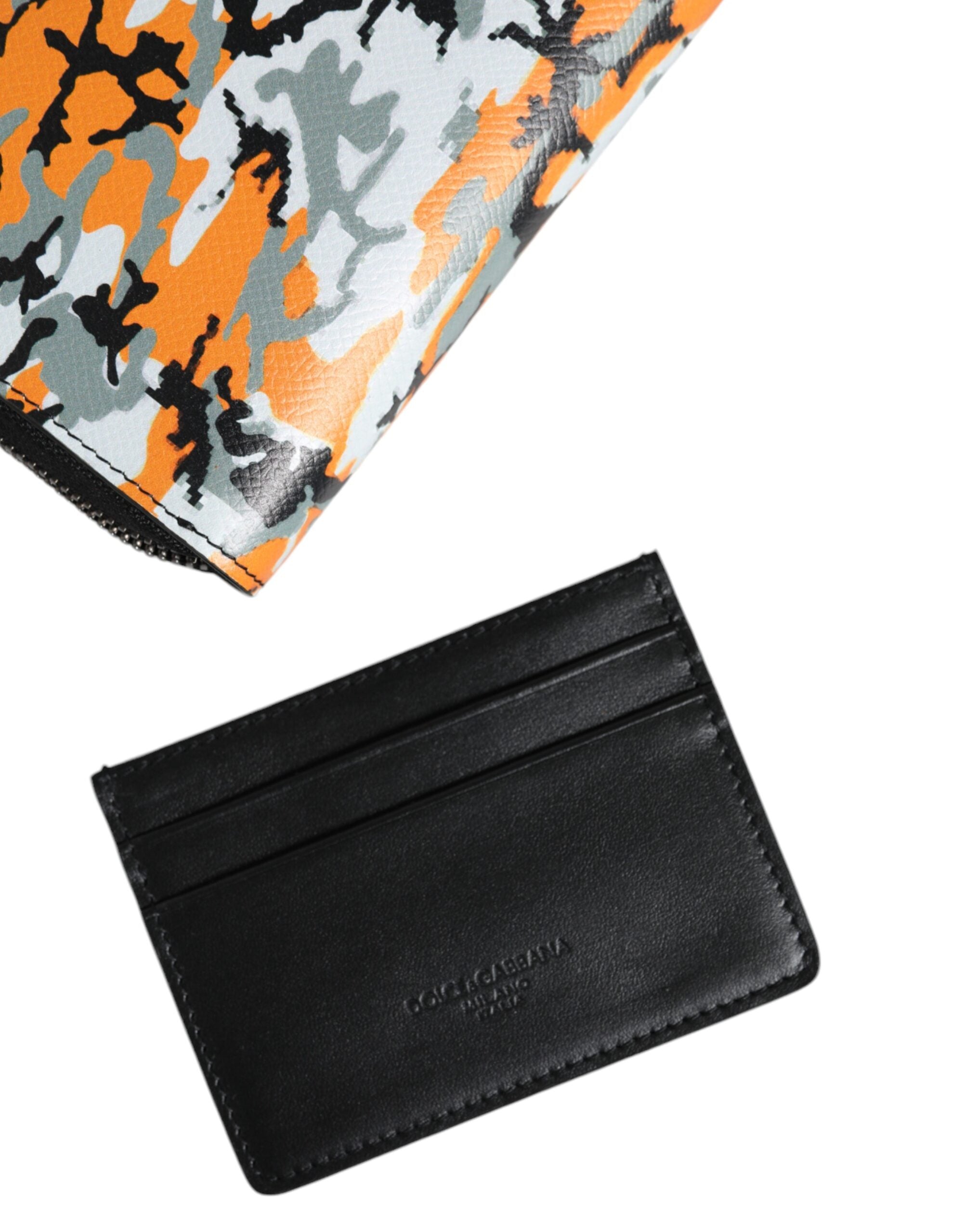Dolce & Gabbana Multicolor Camouflage Leather Purse Cross Body Bag - ACCEXO