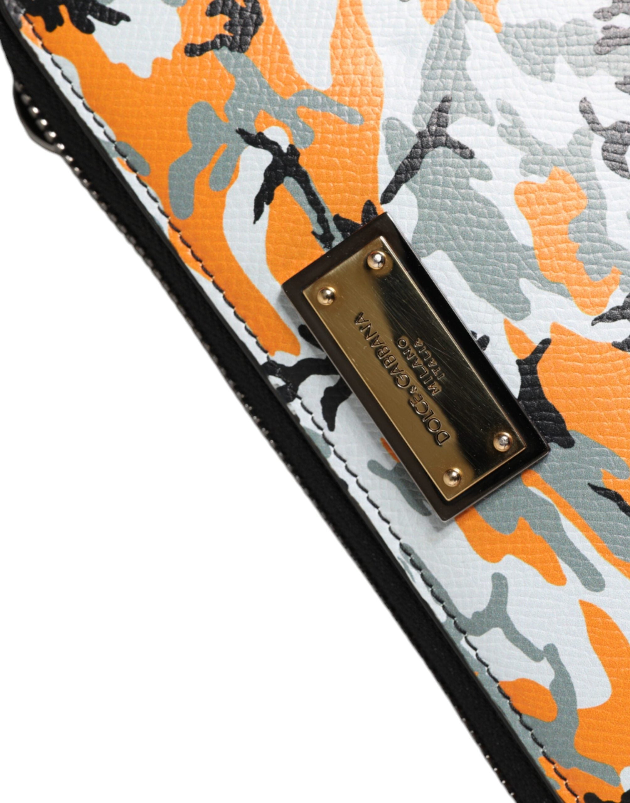 Dolce & Gabbana Multicolor Camouflage Leather Purse Cross Body Bag - ACCEXO