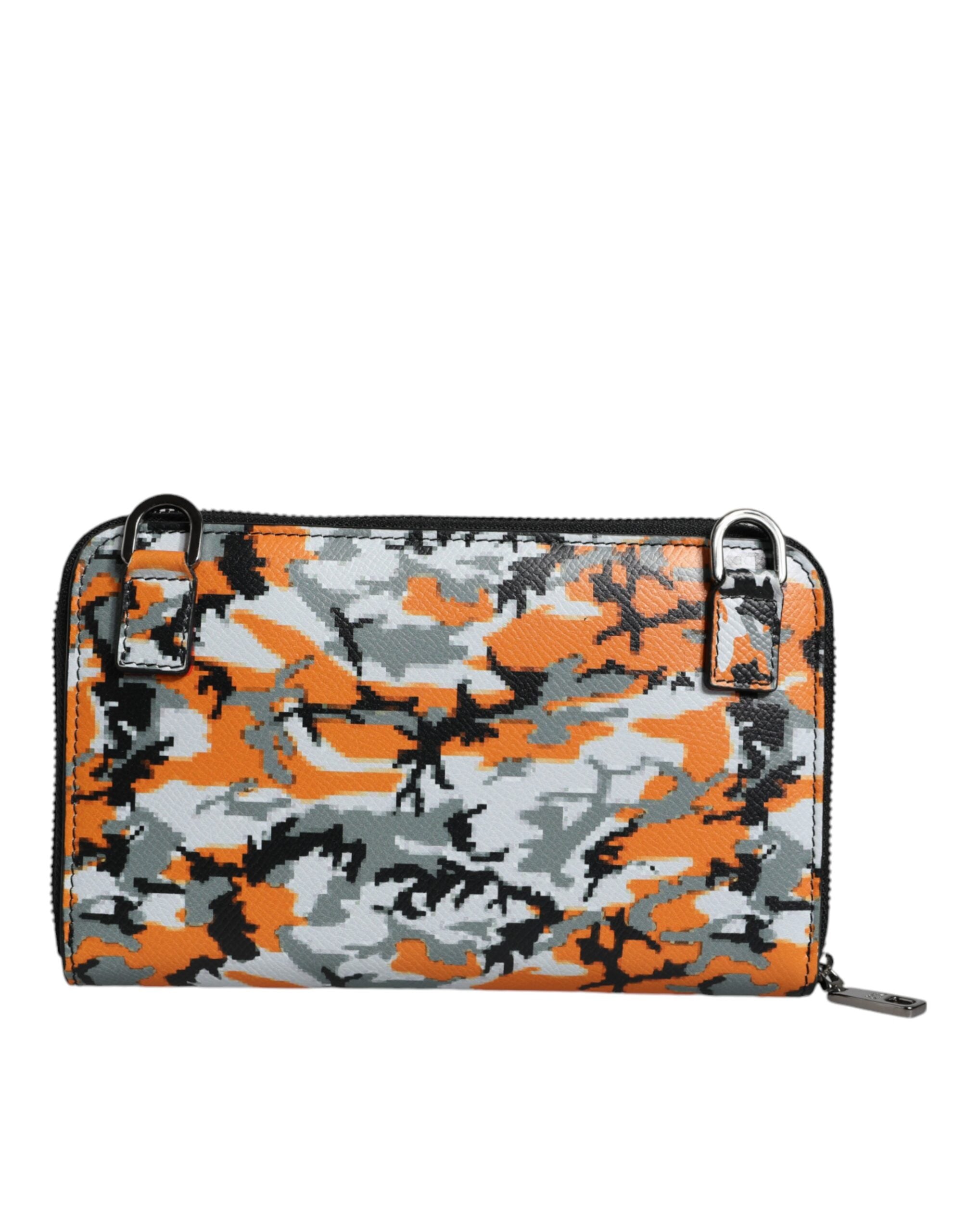 Dolce & Gabbana Multicolor Camouflage Leather Purse Cross Body Bag - ACCEXO