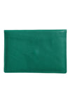 Dolce & Gabbana Green Leather Handbag Clutch Mini Purse Pouch Tablet Case