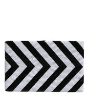 Dolce & Gabbana Black White Gold Frame Clutch Evening Party Purse Bag - ACCEXO