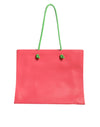 Alberta Ferretti Pink Leather Weekend Wednesday Shopping Tote Bag