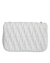 Versace White Mini Nappa Leather Crossbody Shoulder Bag