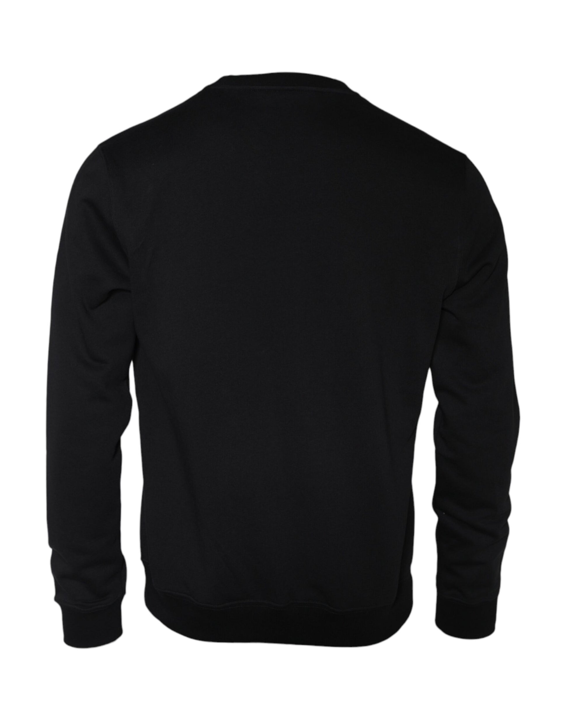 Versace Black Medusa Fleece Cotton Crew Neck Sweatshirt Sweater - ACCEXO