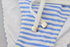 Dolce & Gabbana White Blue Stripes Bikini Top Bottom Beachwear Swimwear