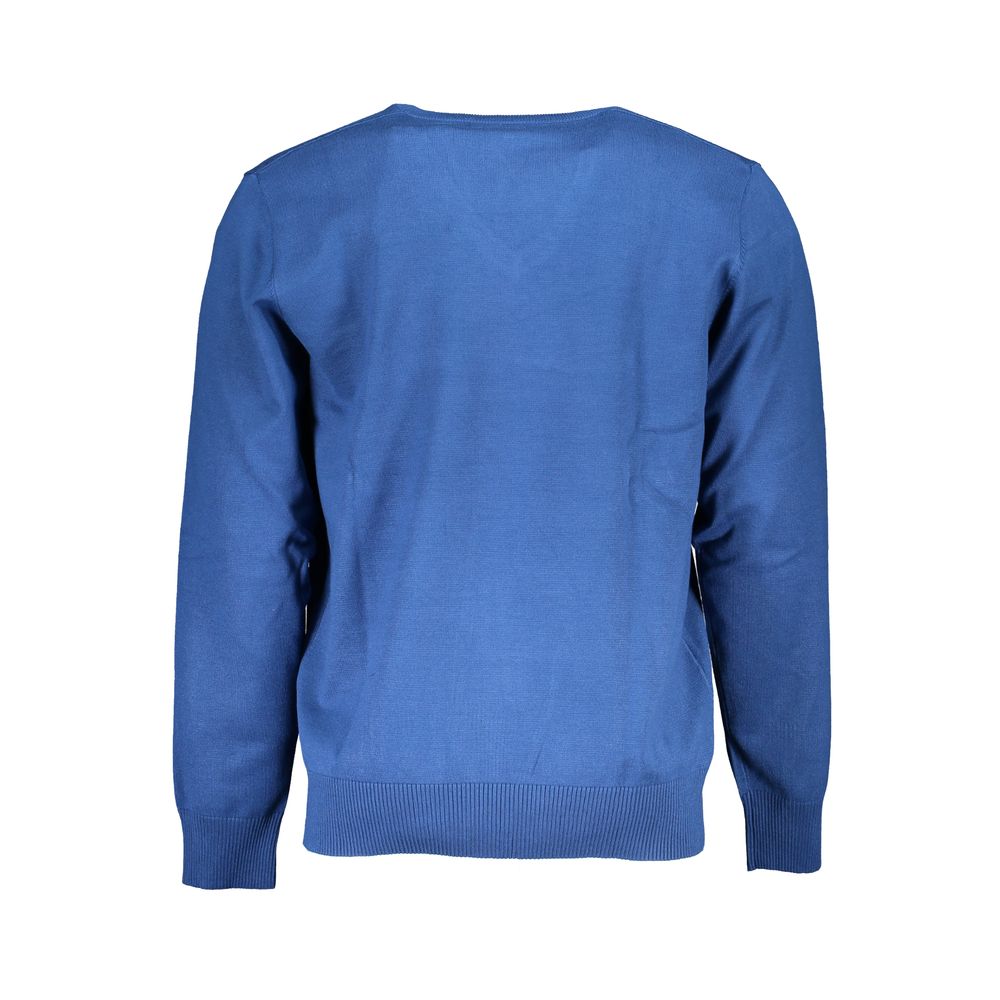 U.S. Grand Polo Blue Nylon Sweater