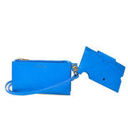 Off-White Blue Leather Shoulder Bag - ACCEXO