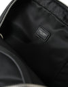 Black Calfskin Leather Logo Palermo Backpack Bag