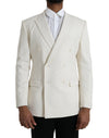 White Wool MARTINI Double Breasted Blazer