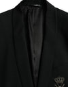 Black Crown Bee MARTINI Single Breasted Coat Blazer