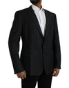 Black Wool MARTINI Single Breasted Coat Blazer