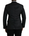 Black Stripe MARTINI Single Breasted Coat Blazer