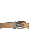 Elegant Dark Brown Leather Belt