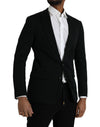 Black Wool 2 Piece Single Breasted Suit