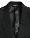 Black Wool MARTINI Formal 2 Piece Suit