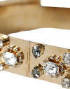 Gold Tone Brass Crystal Embellished Belt