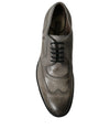 Brown Leather Lace Up Formal Derby Dress Shoes