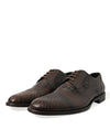 Brown Exotic Leather Lace Up Oxford Dress Shoes