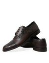 Brown Exotic Leather Lace Up Oxford Dress Shoes