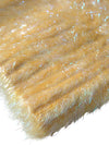 Yellow Polyester Mohair Fiber Neck Wrap Scarf