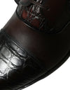 Brown Exotic Leather Formal Men Dress Shoes