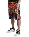 Multicolor Luminarie Print Men Bermuda Shorts