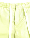 Light Green Cotton Men Cargo Bermuda Shorts