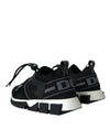 Black Mesh Sorrento Trekking Sneakers Shoes