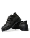 Black Leather Strap Men Ankle Boots Shoes