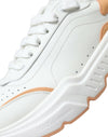 White Peach DAYMASTER Leather Sneakers Shoes