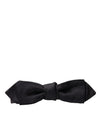Elegant Silk Black Bow Tie for Gentleman