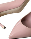 Light Pink Patent Leather Heels Pumps Shoes
