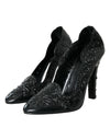 Black Crystal CINDERELLA Heels Pumps Shoes
