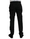 Black MARTINI Wool Formal 2 Piece Suit