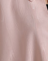 Light Pink Silk Long Maxi Cape Coat Jacket
