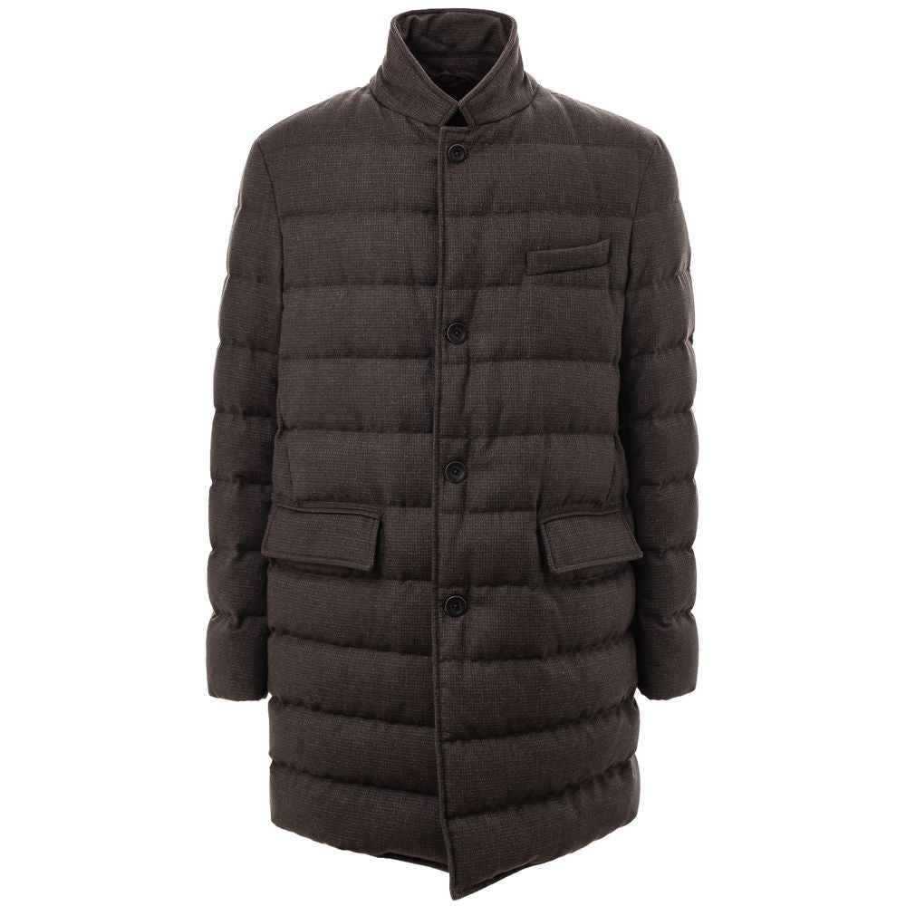 Herno Brown Wool Jacket - ACCEXO