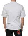 Dolce & Gabbana White Cotton DG Logo Print Casual T-shirt