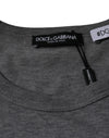 Dolce & Gabbana Gray Cotton #DGFamily Short Sleeves T-shirt