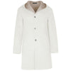 Made in Italy White Wool Vergine Jacket