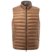 Herno Brown Polyamide Vest - ACCEXO